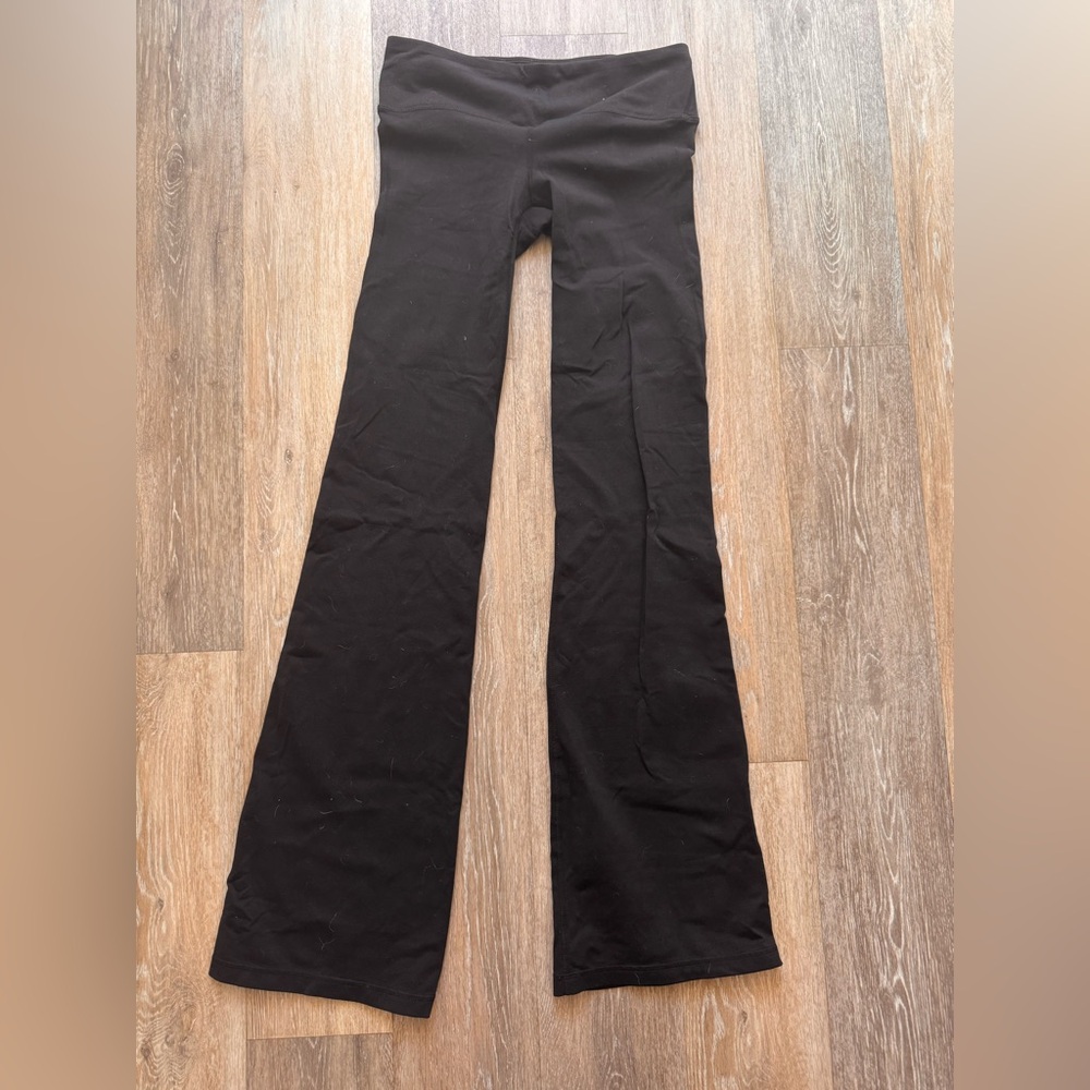 GAP Fit Black High-Rise Flared Leg Pants Size Small